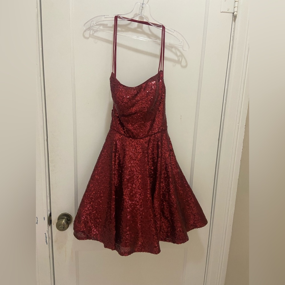 Formal Dress. Deep red/ maroon. Size 0-2